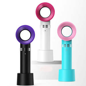 Ventilateur portable électrique mini USB rechargeable avec batterie 300 mAh, design <span class=keywords><strong>tour</strong></span> de <span class=keywords><strong>cou</strong></span>, pour usage domestique, extérieur et automobile - Product Image 2