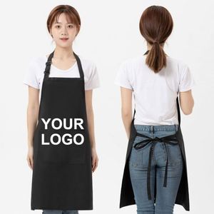 Delantales de Cocina Personalizados de Algodón con Bolsillo para Bartender, con Logotipo Personalizado para Mujer - Product Image 1