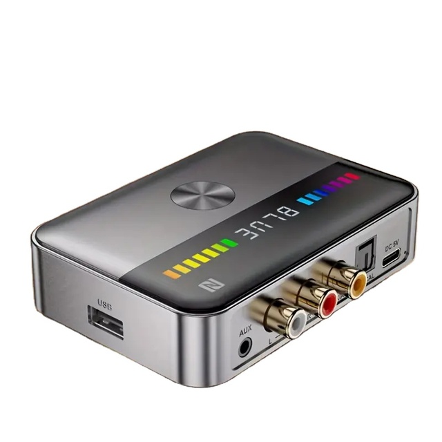 Wireless Transmitter And Receiver Audio Receiver With Display Screen, Wireless Audio Adapter LED Display