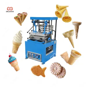 Copo De Café Waffle Ice Cream Cone Majing Making Machine Baixo Consumo Turquia Pizza Cone Machine