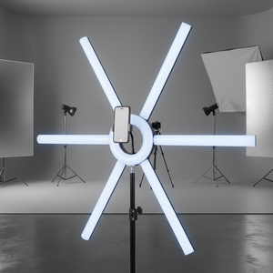 Simock 90W 3200K-5600K Éclairage photo LED annulaire avec support pour maquillage, TikTok, <span class=keywords><strong>YouTube</strong></span> - Product Image 1