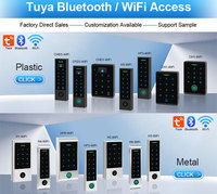 Lector Wiegand IP66 Resistente al Agua RFID 125KHz 13.56Mhz Teclado Táctil Sistema de Control de Acceso a Puertas con Wifi Tuya