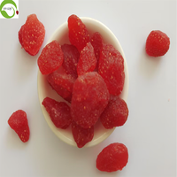 Fraises séchées entières, conservées au sirop, goût sucré, collation saine en vrac, sac de 2 kg