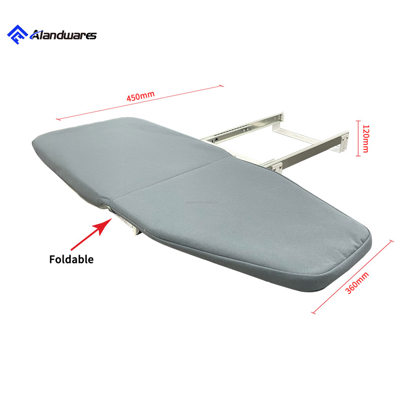 Compact Foldable Ironing Board Built in