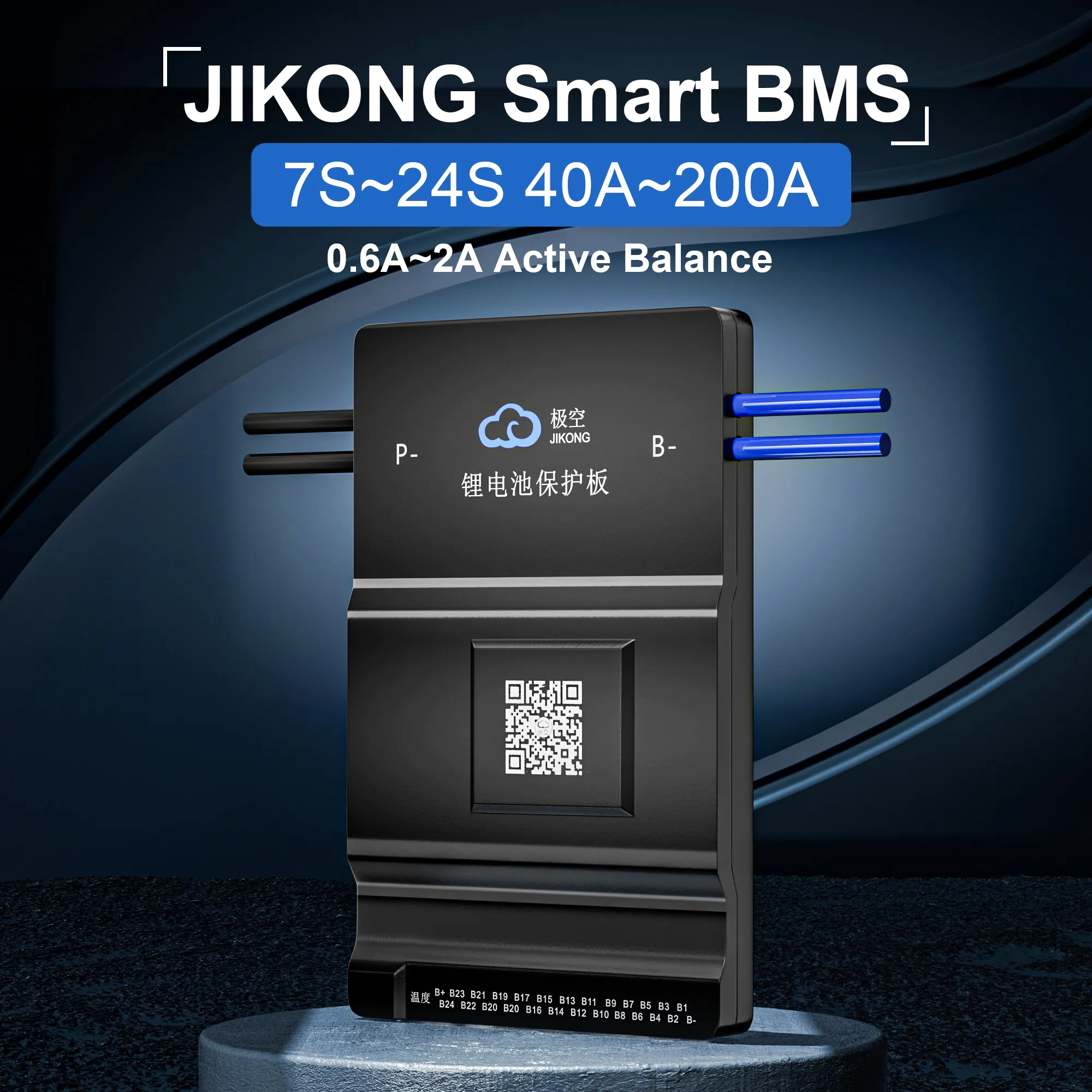 Jikong Bms EU STOCK US STOCKスマートアクティブバランスBD6A24S10Pバッテリー管理システムbms