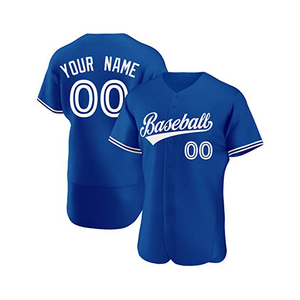Maillot de baseball pour homme en taille plus, imprimé par transfert thermique personnalisé, respirant, uniforme de softball vierge - Product Image 1
