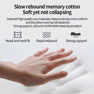 Almohada ergonómica de espuma viscoelástica para el cuello, diseño acolchado de forma irregular para soporte al dormir y protección de la columna cervical - Product Image 5