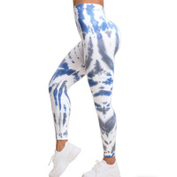 Leggings de yoga sans couture en Spandex/Nylon pour femme, taille haute, effet push-up, infroissables, pour le yoga, la course et le fitness