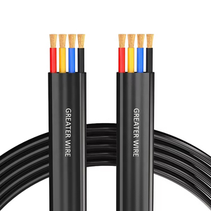 Personnalisable 14awg 12awg 10awg 8awg 6awg câble de pompe soumis plat étanche à l'eau Application industrielle chauffage caoutchouc toronné - Product Image 6