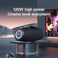 Haut-parleur extérieur étanche 120W S78 avec LED RVB avec batterie Haut-parleur prenant en charge la connectivité USB/AUX/carte TF/TWS pour une utilisation en soirée