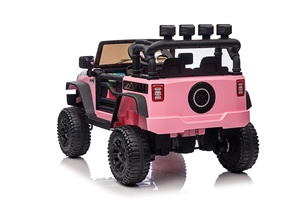 BAB WAY Voiture électrique tout-terrain pour enfants 12V avec <span class=keywords><strong>pneus</strong></span> en caoutchouc, moteur puissant pour les routes en herbe/gravier/sable, âges 2-7 ans, extérieur - Product Image 4