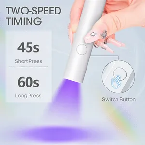 เครื่องอบเล็บ UV LED พกพา เครื่องอบเล็บเจลแบบมือถือ เหมาะสำหรับใช้ในบ้านหรือร้านเสริมสวย - Product Image 2