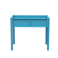 Étanche Ondulé Surélevé Double Treillis Jardin Lit Extérieur Jardinière HIPS Plastique Bois Surélevé Légumes flowerBox
