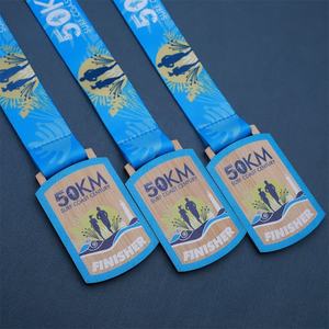 Factory Direct Sell Günstige Bambus medaillen Custom Design Ihre eigenen LOGO Holz lauf Marathon Sport medaillen - Product Image 4