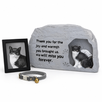 Pierre commémorative personnalisée pour animaux de compagnie avec photo, marqueur de jardin, panneau funéraire pour chien ou chat, cadeau de condoléances
