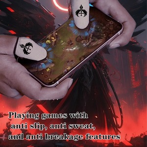 Du bout des doigts en tissu argenté, absorbant la sueur et antidérapant, empêche les contacts accidentels, un must pour les jeux mobiles e-sports - Product Image 6