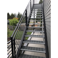 CBMMart escalier industriel galvanisé à revêtement de poudre durable et personnalisé escalier extérieur en acier escalier métallique