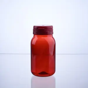 200 ml gesundheitsprodukt plastikflasche kapselflasche lebensmittelqualität süßigkeiten flasche mit siebdruck