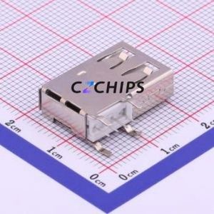 USB-226-BRW USB Connector Through hole Component (THT) Connector Type-A USB 2.0 Female Side Insert - Product Image 2