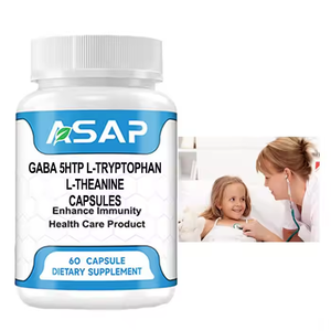 مكملات غذائية أوريسن للنوم العميق L-tryptophan الميلاتونين غابا 5htp L-tryptophan L-theanine كبسولات - Product Image 1