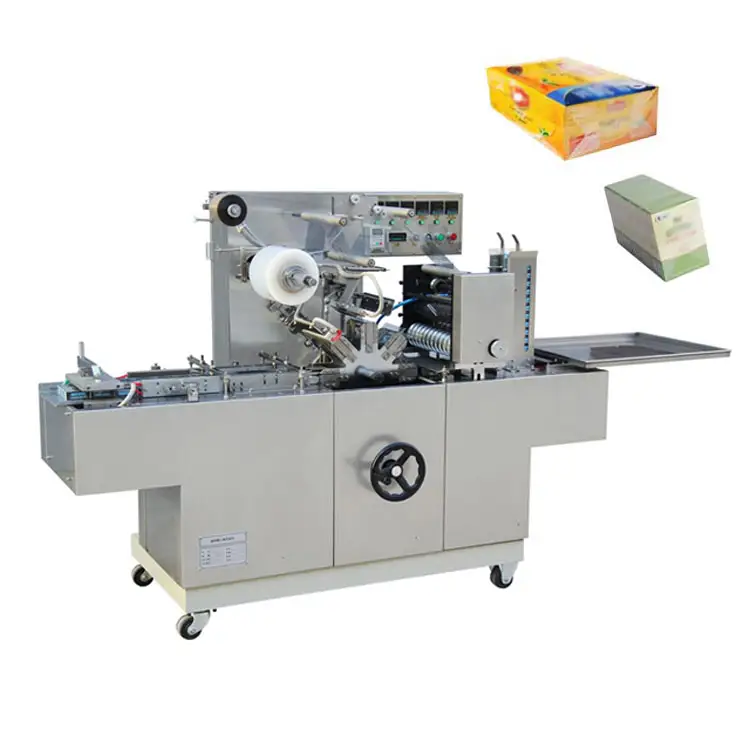 Automatic Three-dimensional Gift Cellophane Wrap Machine Tea Box Cellophane Wrapping Machine