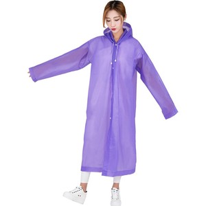 Travel Portable EVA Matte Non-disposable <strong>Long</strong> Conjoined <strong>Raincoat</strong> Adult Thickened Universal Cycling Outdoor Mountaineering Hiking - Product Image 6