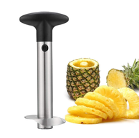 Mixwares Draadloze RVS Ananas Snijder Fruit Kernverwijderaar Mes Cutter voor Fruit Rasp Type Gereedschap