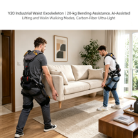 Exosquelette de levage de charge portable Y20, support 20 kg, en fibre de carbone légère, pour travaux industriels