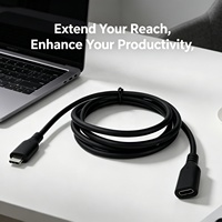 Câble d'extension USB 3.1 Type C 10 Gbit/s en PVC renforcé anti-pliage pour ordinateur portable, voiture, industrie, OEM, plusieurs versions optionnelles