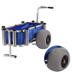 <span class=keywords><strong>Chariot</strong></span> de pêche à la <span class=keywords><strong>carpe</strong></span> en aluminium, Camping, léger, plage, grand ballon, à roulettes - Product Image 3
