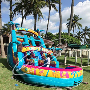 <span class=keywords><strong>Toboggan</strong></span> aquatique gonflable hybride à double voie avec <span class=keywords><strong>piscine</strong></span> Holiday Beach Islands Flow - Product Image 6
