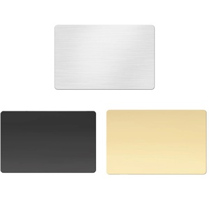 Carta in Acciaio Inossidabile Nera Personalizzabile 63*88mm, Incisione Laser, Testo Personalizzato, Biglietto da <span class=keywords><strong>Visita</strong></span> in Metallo Fai-da-Te - Product Image 4