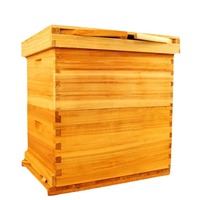 Neue japanische Zedernholz-Wachsbehandelte Doppelwand-Bienenstöcke, ofengetrocknet, für Honigbienen, Imkereikästen, Herkunft China, 3 Monate Garantie