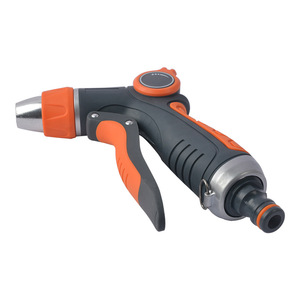 Pistolet à eau haute pression réglable pour tuyau d'arrosage, idéal pour le lavage de voitures et l'arrosage des plantes, revêtement plastique - Product Image 1
