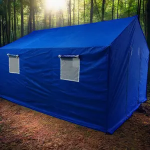 FEAMONT Barraca de acampamento grande para desastres civis, barraca de luxo de alumínio para acampamento em família, 2x3m, para socorro de emergência, acampamento de inverno