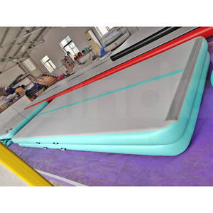 Pista de aire inflable para gimnasia, colchoneta de 5M X <span class=keywords><strong>2M</strong></span> X 0,2 M, color verde menta, entrega rápida de fábrica - Product Image 2
