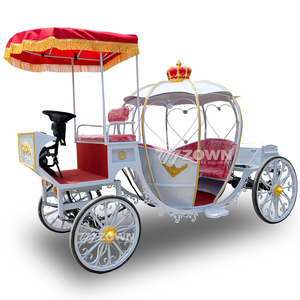 Chariot électrique populaire en forme de citrouille de Cendrillon, chariot de tourisme sans chevaux à vitesse réglable pour événements et sites touristiques - Product Image 4