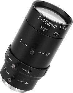 セキュリティカメラレンズ <span class=keywords><strong>CCTV</strong></span> レンズ バリフォーカル 5 -100mm 1.3MP CS マウント 手動絞り 低歪み アルミニウムボディ - Product Image 1