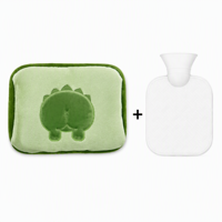 Housse de bouteille d'eau chaude en peluche avec logo personnalisé, motif fessier d'animal style Corgi amusant, pour cadeaux promotionnels et soutien aux ventes saisonnières