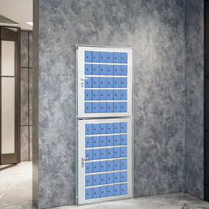 CHNSMILE OEM 66-Door Steel Mailbox Customizável Digital Signage Autoportante Carta À Prova D 'Água Drop Post Office Box Outdoor - Product Image 1