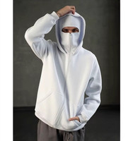 Survêtement d'hiver de haute qualité pour homme, veste de sport à fermeture éclair intégrale avec cagoule intégrée, vêtements de sport personnalisés, streetwear, cagoule, sweats à capuche