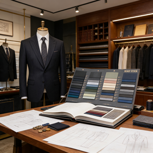 최신 최저가 이탈리아 스타일 최고급 메리노 울/폴리에스터 혼방 원단 유기농 직조 울 수트 원단 샘플 북 - Product Image 5