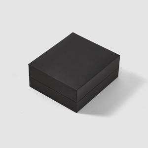 FANXI Custom Logo Luxury Jewellery Box <b>Black</b> Packaging Gift Leather Brown Velvet Inside Necklace Jewelry <b>Boxes</b> - Product Image 5