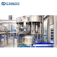 Ligne de production automatique de machine de remplissage de soude en bouteille d'eau gazeuse usine