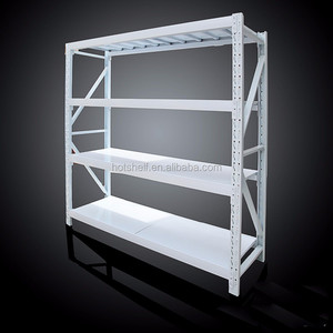 رفوف تخزين معدنية صناعية قابلة للتعديل ذات 4 طبقات للمستودعات ذات حمولة متوسطة - Product Image 4