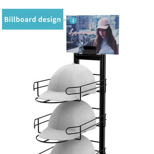 Présentoir de casquette de baseball sur pied en fil métallique à 12 niveaux personnalisable Présentoir de chapeau - Product Image 3