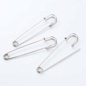 Safety <b>Pins</b> Large Silver White 16mm Head Standard Spring <b>Pin</b> For Clothing Diy Jewelry Accessories - Product Image 1