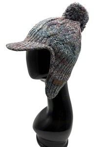 Gorro de Punto con Orejas LANDBAS, el Más Vendido, de 56-58 cm, Estilo Moderno, Personalizado, con Patrón de Punto Liso y Trenzado, para Invierno y Esquí - Product Image 5