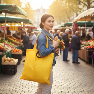 Borsa Shopper in Nylon con Chiusura a Cerniera, Resistente e Pratica per l'Uso Quotidiano - Product Image 3