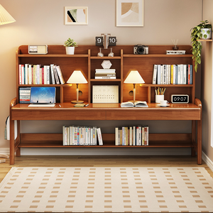 Scrivania Doppia per Bambini con Libreria Integrata, Tavolo da Scrittura per Due Bambini, Scrivania Condivisa per Fratelli e Sorelle, per Camera da Letto - Product Image 1